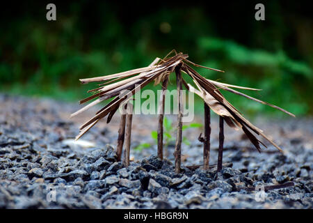 KLEINE HÜTTE AM BESTEN WALLPAPER. HOHE RESOLUTION.COMMERCIALLY USEFULL WALLPAPER Stockfoto