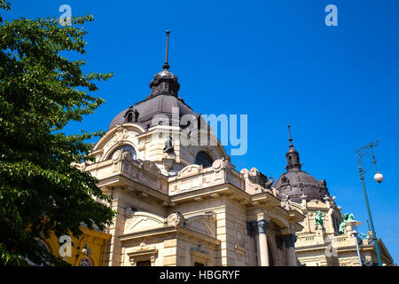 Szechenyi Furdo in Budapest Stockfoto