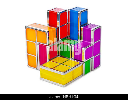 Tetris-Bauklötze Stockfoto