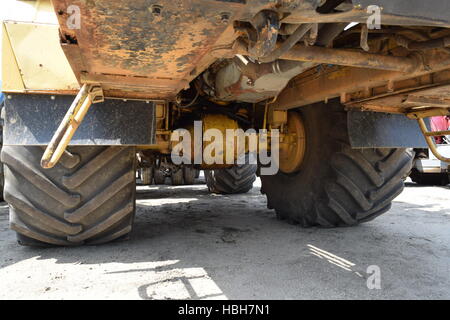 Traktor, in einer Zeile stehen. Landwirtschaftliche Maschinen. Stockfoto