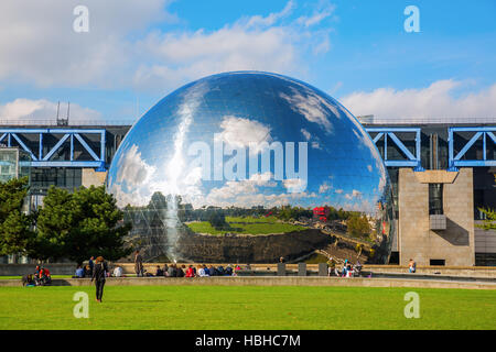 La Geode in den Parc De La Villette in Paris, Frankreich Stockfoto