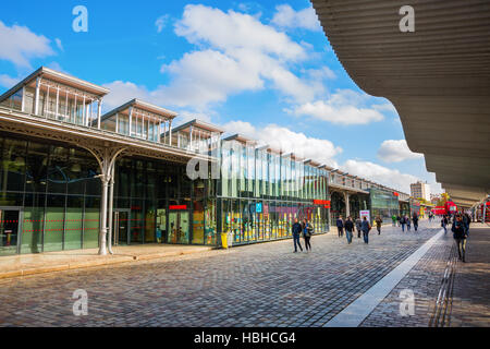 Der Grande Halle De La Villette im Parc De La Villette in Paris, Frankreich Stockfoto