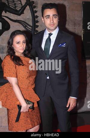 Bollywood-Schauspieler Imran Khan Avantika Malik Khan während Aamir Khan Gesprächs Sir Ian McKellen organisiert MAMI Film Club Mumbai Stockfoto