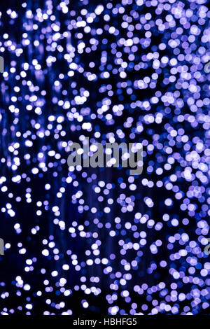 Weihnachten Urlaub Hintergrund defokussierten blaue Dekoration Lichter Stockfoto