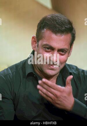 Salman Khan, Abdul Rashid Salim Salman Khan, indischer Filmschauspieler, Produzent, Sänger, Fernsehpersönlichkeit, Launch Film Sultan, Bombay, Mumbai, Maharashtra, Indien, Asien Stockfoto