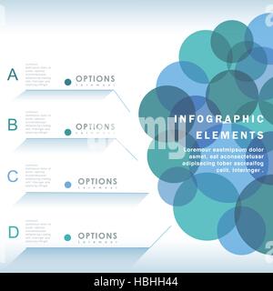 moderne Vektor abstrakt Kreise Infografik-Design-Elemente Stock Vektor