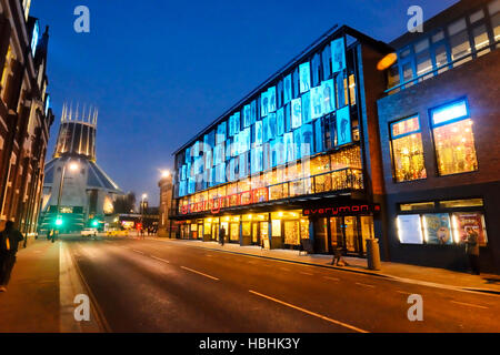 Die renovierten Everyman Theatre in der Hope Street in Liverpool. Stockfoto