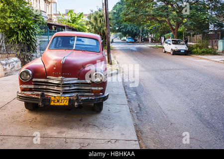 Amerikanische Oldtimer in Havanna Stockfoto