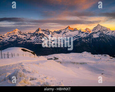 Blick auf die Alpen Stockfoto
