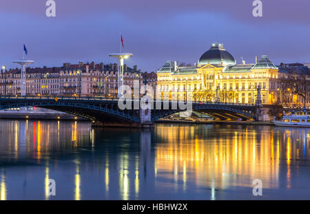 Universität Lyon Brücke Frankreich Stockfoto