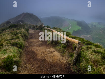 Weg zum Aussichtspunkt Sete Cidades Stockfoto