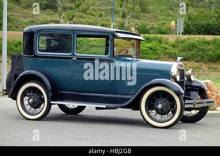 Jahrgang 1928 Modell eine Furt in blau Stockfoto