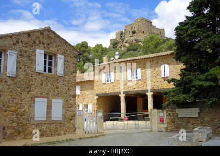 Château d'Arques in Südfrankreich Stockfoto