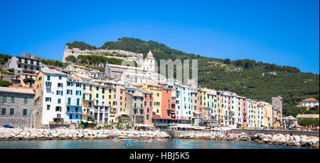 Porto Venere, Italien - Juni 2016 - Stadtbild Stockfoto