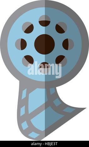Reel Film Film Rad Symbol Schatten Vektor Illustration Eps 10 Stock Vektor