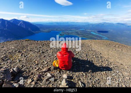 Wandern in Kanada Stockfoto