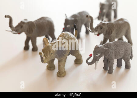 Tierfiguren Elefant Stockfoto