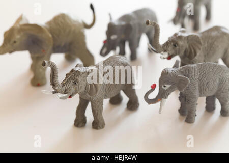 Tierfiguren Elefant Stockfoto