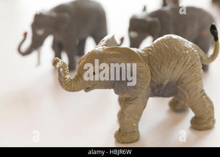 Tierfiguren Elefant Stockfoto