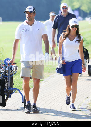 Michael Ballack und Natacha Tannous Stockfoto