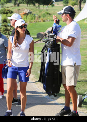 Michael Ballack und Natacha Tannous Stockfoto