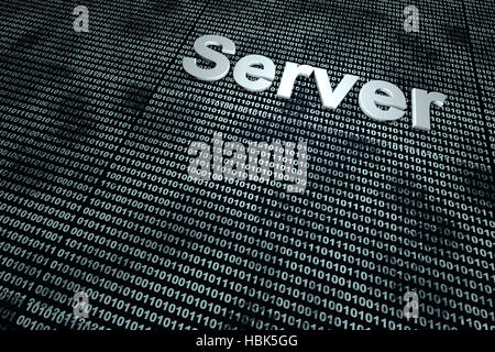 Server-Binär-Hintergrund Stockfoto