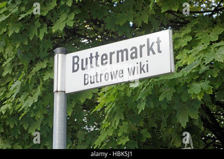 Buttermarkt in Bautzen, Deutschland Stockfoto