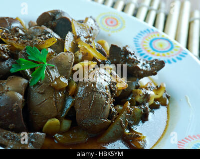 Hammel Niere gebraten Stockfoto