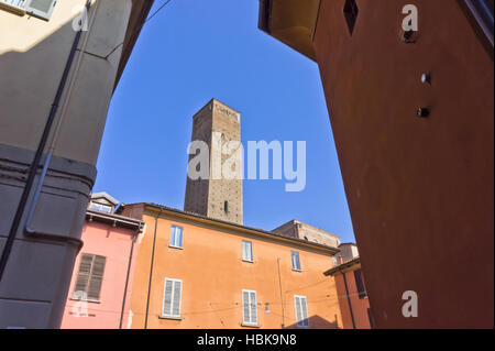 Due Torri, Bologna, Italien Stockfoto