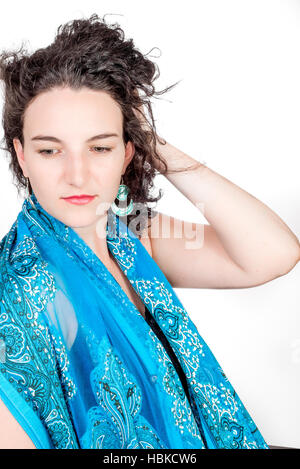 Junges Model in ihrer Mitte der zwanziger Jahre Stockfoto