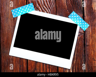 Satz von Bilderrahmen, leere Sofortbild Stockfoto