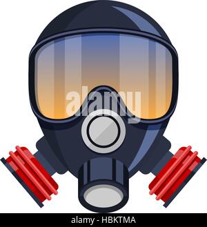 Vektor Atemschutzmaske Gasmaske Symbol Stock Vektor