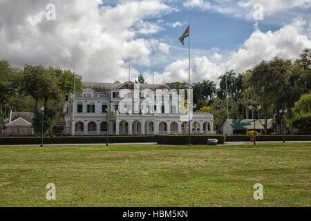 Präsidentenpalast in Paramaribo Stockfoto