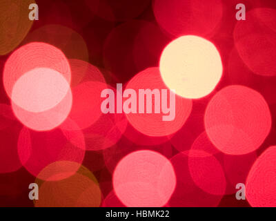 Bunte rote Lichter bokeh Stockfoto