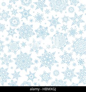 Nahtlose Winter Hintergrund mit Schneeflocken. EPS 10 Stock Vektor