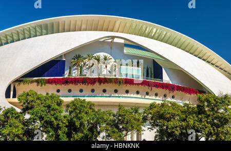 Kunst Palast der Königin Sofia in Valencia, Spanien Stockfoto