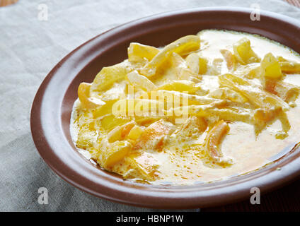 Chili-Käse-Eintopf Stockfoto