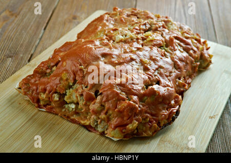 Türkei, Kartoffel, Zucchini Hackbraten Stockfoto