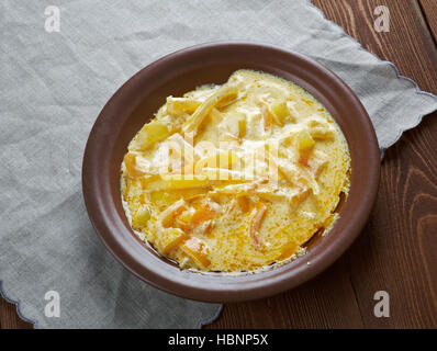 Chili-Käse-Eintopf Stockfoto