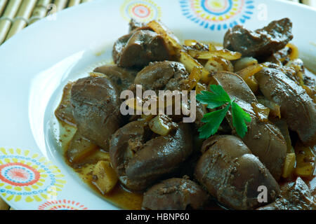 Hammel Niere gebraten Stockfoto