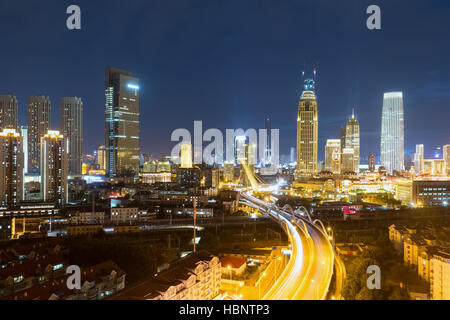 Tianjin Nachtszene Stockfoto