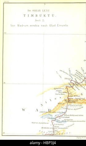 Bild entnommen Seite 900 von "Timbuktu. Reise Durch Marokko, sterben Sahara Und Den Sudan, Ausgeführt im Auftrage der Afrikanischen Gesellschaft in Deutschland in Den Jahren 1879 Und 1880... Mit... Abbildungen Und... Karten "Bild entnommen Seite 900 von" Timbuktu Reise Durch Marokko, Stockfoto