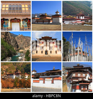 Impressionen von Bhutan Stockfoto