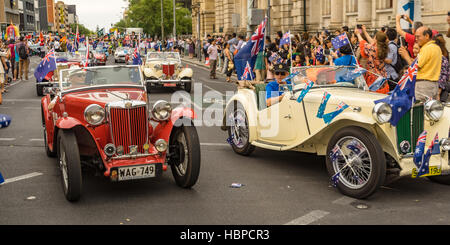 Australia Day Stadt Adelaide - Parade! Stockfoto