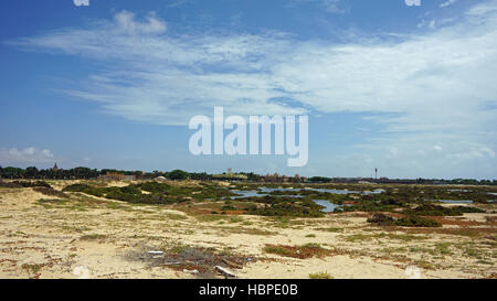 Strand von Santa Maria auf Kap verden Stockfoto