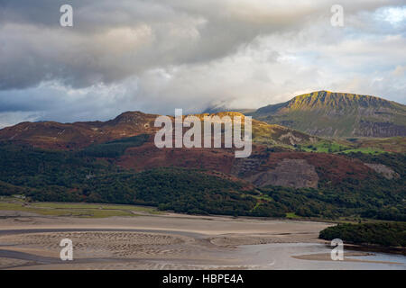 Die Mawddach Mündung von der Panorama-Wanderung, Snowdonia National Park, North Wales, UK Stockfoto