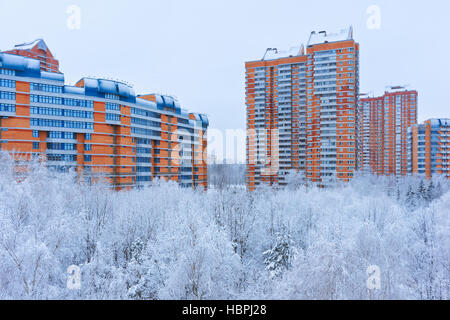 Winter in Moskau Russland Stockfoto