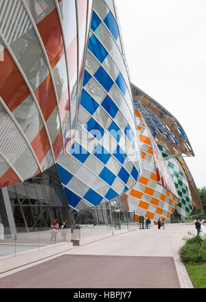 Fondation Louis Vuitton Museum, Paris, Bois De Boulogne, Frankreich Stockfoto