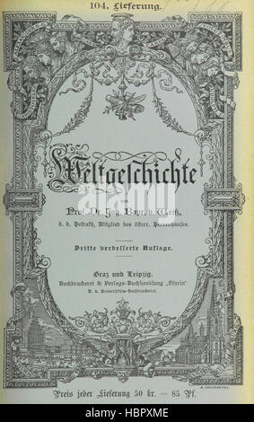 Bild entnommen Seite 787 von "Bildseiten... Dritte Verbesserte Auflage. (Fortgesetzt von Dr. Richard V. Kralik, Bd. 23, etc..) " Bild entnommen Seite 787 von ' Weltgeschichte Dritte Verbesserte Stockfoto