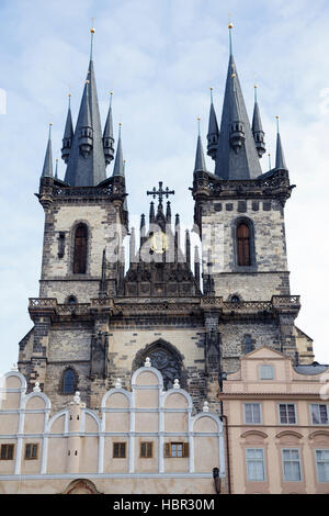 Church of Our Lady vor Tyn, Prag, Tschechische Republik Stockfoto